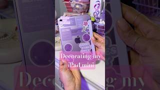 Decorating my iPad mini ipadmini apple purple shorts decoration [upl. by Kessler]