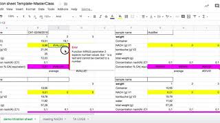 2nd part to Measuring Titratable acidity  The spreadsheet [upl. by Orly352]