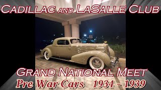 Cadillac and LaSalle Club Grand National Meet Pre War Cars 1934 1939 [upl. by Muriel]