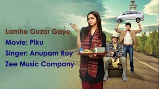 Lyrics Lamhe Guzar Gaye Lyrics with Translation Piku Amitabh Bachchan Irrfan Khan amp Deepika Pad [upl. by Solahcin]