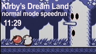 Kirbys Dream Land speedrun 112946 former WR [upl. by Nahtanhoj]