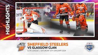 Sheffield Steelers v Glasgow Clan  6th January 2024 [upl. by Capello]