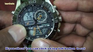 How to set timeweekmonthyear in Fastrack Sports watch  38035SP01J [upl. by Grae]