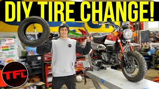 How Hard Can It Be To Do A Tire Change On Your Motorcycle Heres How Its Done [upl. by Daloris]