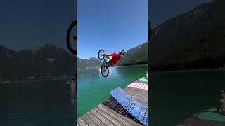 Full Send in den Achensee 💦🚲🤘 sendit austria sports [upl. by Ahtnamys]