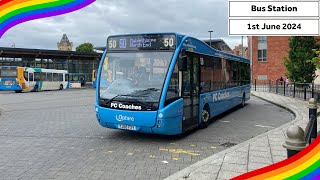 Buses at Lincoln Central Bus Station 01062024 [upl. by Nnairahs]