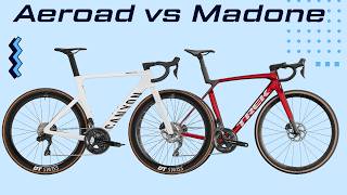 NEW CANYON AEROAD CF SLX 7 Di2 5599 vs TREK MADONE SL 6 Gen 8 5499  Head To Head [upl. by Okiruy]