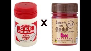 Qual é a diferença entre o corante para chocolate e os demais corantes [upl. by Aneeb]