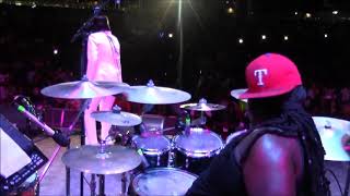 Reggae Drummer Dyrol Chops Randall Live with Glen Washington [upl. by Enneibaf]