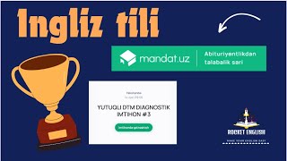 Yutuqli DTM Diagnostik imtihon Mandatuz 14iyul ingliz tili grammatik bolim tahlili [upl. by Annaliese112]