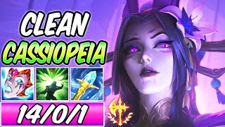 S CASSIOPEIA MID FULL AP CLEAN OUTPLAY  CASSIOPEIA GUIDE  Best Build amp Runes  League of Legends [upl. by Enyamart]