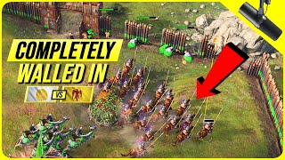 Age of Empires 4  He Got Completely Walled In [upl. by Audrey204]