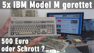 IBM Model M 5x gerettet  500 Euro Wert oder nur Schrott TastaturTest mit Windows 10 [upl. by Annat830]