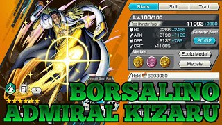 ADMIRAL KIZARU BORSALINO GEMEPLAY  ONE PIECE BOUNTY RUSH  OPBR [upl. by Yelsnit83]