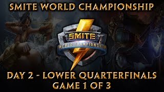 Smite World Championship Day 2 Lower Quarterfinals Game 1 of 3 [upl. by Rostand]