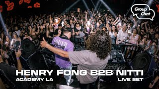 Henry Fong x Nitti LIVE  Group Chat Club LA BASS HOUSE  TRAP  HIGH ENERGY EDM [upl. by Thacker]