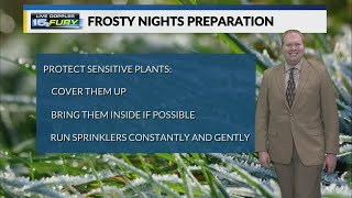 A chance for frost Saturday night but clouds will help [upl. by Guido]