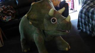 KOTA THE TRICERATOPS Ride on Dinosaur by Playskool [upl. by Lulu]