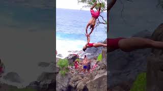 Spectacular diving off a cliff [upl. by Hayley]