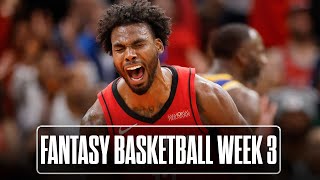 Fantasy Basketball waiverwire targets Week 3 MUSTHAVE players and streaming tips  The Playlist [upl. by Ayenat633]