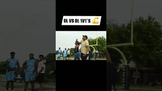 Ol vs Dl 1v1s 💪 ol dl football highschoolfootball highschoolsports footballcombine [upl. by Torr777]