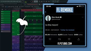 Jnr Choi  To the moon Drill Remix TikTok FL Studio Remake [upl. by Haukom983]