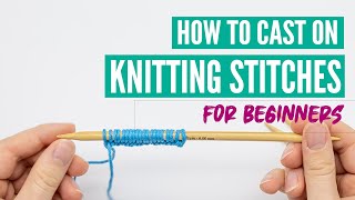 How to do the Knit Cast On Method [upl. by Isawk809]