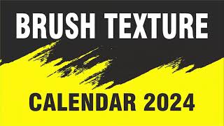 Bruh Texture Design Calendar 2024 in CorelDraw [upl. by Oiruam]