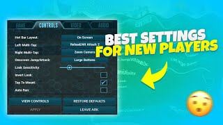 Best Settings of Ark Mobile For New Players  All Settings Explained [upl. by Erdnaid542]