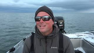 MidNovember Lake Mille Lacs Fishing Report for Muskie Smallmouth Bass and Walleye [upl. by Lehcin]