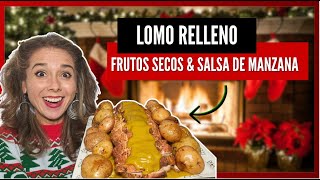 LOMO RELLENO EN SALSA DE MANZANA DELICIOSO Y FÁCILMarisolpink [upl. by Heidie]