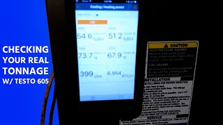 Checking your REAL TonnageCapacity w Testo 605i ThermoHygrometers [upl. by Nuris]