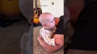 Daddys girl baby cutiees plzsubscribemychannel cutebaby [upl. by Enwad]