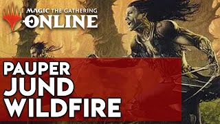 Bleak Coven Vampires is INSANE PAUPER Jund Wildfire  Magic The Gathering Online [upl. by Doelling]