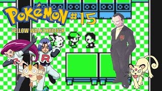 Pokemon Yellow Walkthrough Part 15  Team Rocket Hideout [upl. by Mcdade36]