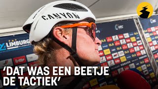 Dit zei Mathieu van der Poel na een aanvallende koers op het EK wielrennen 2024  WIELERFLITS [upl. by Miksen636]