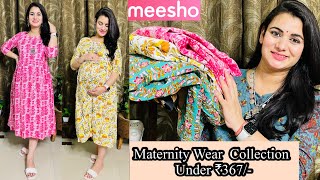 Meesho Maternity Wear amp Feeding Kurti Haul Under ₹367👗Meesho Floral Print Anarkali Kurta Review [upl. by Lizzy]