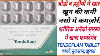 Tendoflam Tablet Benifits amp Dose Collagen Peptide Sodium Hyaluronate Chondroitin Uses [upl. by Ojyram272]