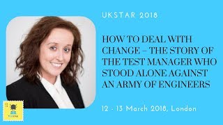 Saga Davidsdottir at UKSTAR 2018  How to Deal With Change [upl. by Johnette184]