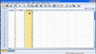 Multiple Regression  Interaction SPSS part 1 [upl. by Notyep]