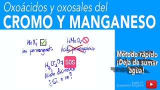 Cromo y Manganeso oxoácidos y oxosales [upl. by Einahpts165]