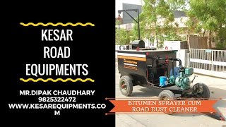 BITUMEN SPRAYER CUM ROAD DUST CLEANER Manufacturer In India [upl. by Swigart618]