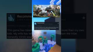 Funny Steam Reviews Ark Survival Evolved 2  ark arksurvivalevolved gaming bestgame shorts [upl. by Yduj]