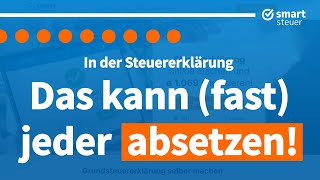 Das kann fast JEDER absetzen in der Steuererklärung  Steuertipps und Tricks 2022 [upl. by Eiramac]