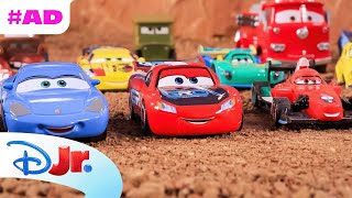 AD  Lightning McQueen and Francesco Race in Radiator Springs  Pixar Cars x Mattel  disneyjr [upl. by Eugen]