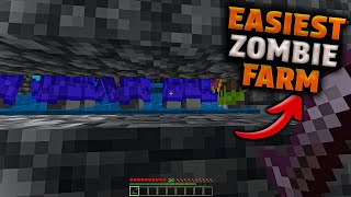 Simple 121 Zombie Spawner XP Farm in Minecraft Bedrock MCPEXboxPSSwitchPC‏ [upl. by Imhskal]