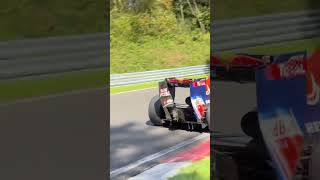 Sebastian Vettel Nordschleife Red Bull F1 RB7 flat out Fuchsröhre redbull [upl. by Langan144]