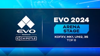 Evo 2024 Presented By Chipotle Day 2 Top 6 KOFXV MK1 UNI2 3S [upl. by Messing]