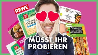 SO LECKER Meine veganen Favoriten bei Rewe [upl. by Eerbua]