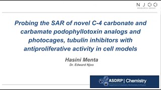 Novel C4 carbonate podophyllotoxin analogs and photocages tubulin inhibitors with cancer activity [upl. by Atiken]